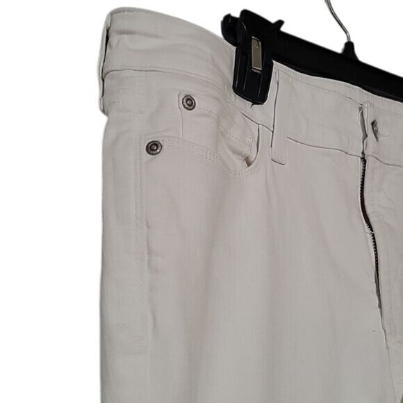 NYDJ Alina Convertible Ankle Jeans White Lift Tuck Technology Womens Size 8 Stre - Picture 3 of 8